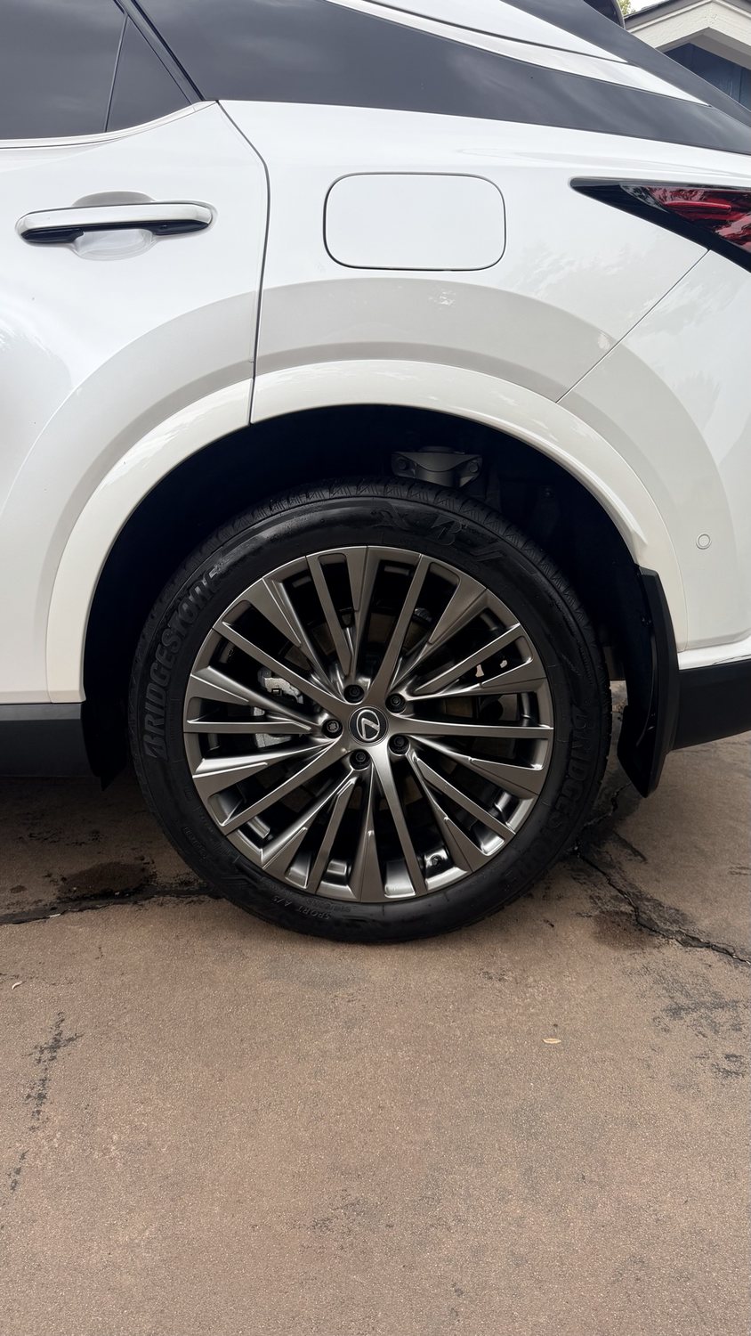 Wheels and tires cleaned and dressed