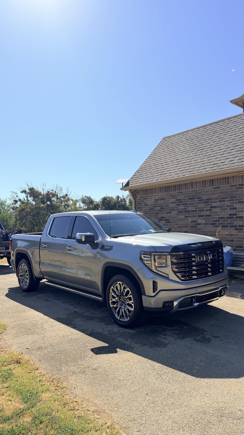 GMC Sierra Denali after a full detail